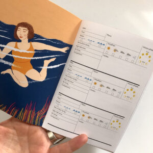 Swimmers log book Inside Illustration